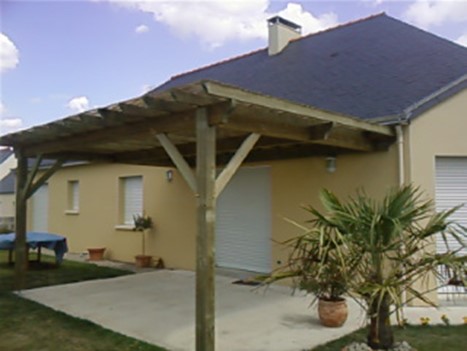 Pose pergola en bois